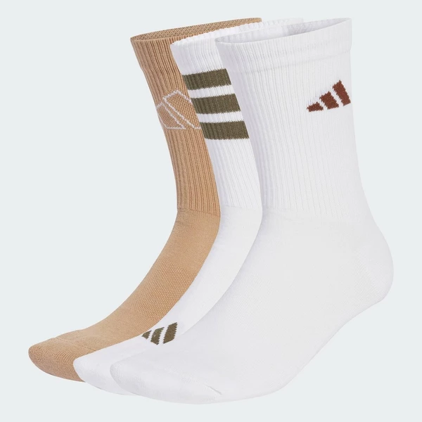 adidas Phong cách sống Bộ 3 Đôi Tất Logo Unisex trắng JW3646