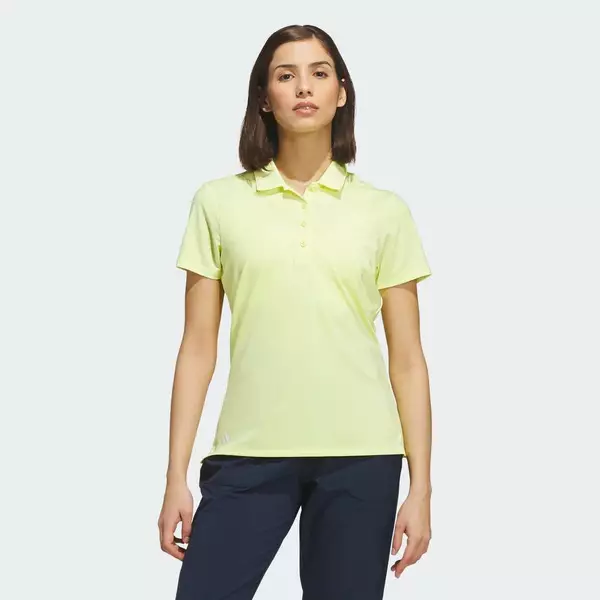 adidas Đánh gôn Áo Polo Trơn Ngắn Tay Ultimate365 Nữ Màu vàng KG1463