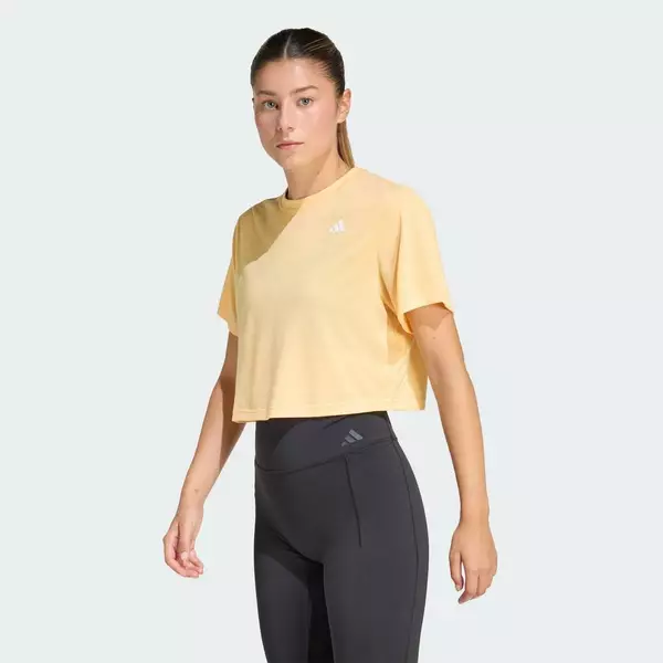 adidas Gym & Training Áo Thun Tập Luyện Dáng Boxy Train Essentials Nữ trái cam KB7909