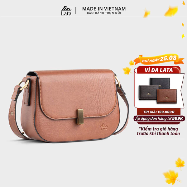 Túi Lata (Thời trang nữ đi chơi size 21 - Túi đeo chéo da 
HN126)