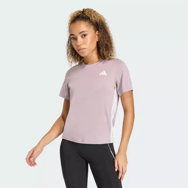 adidas Gym & Training Áo Thun Tập Luyện 3 Sọc Train Essentials Nữ Màu tím KC3026
