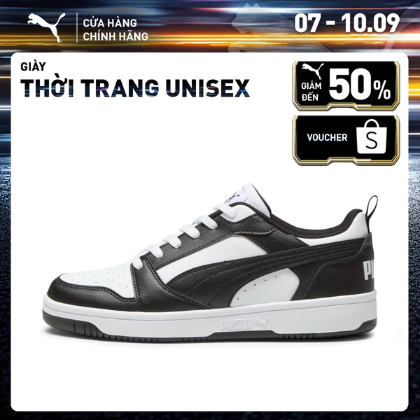 Giày Thời Trang PUMA Unisex Rebound V6 Low Sneakers Màu Trắng