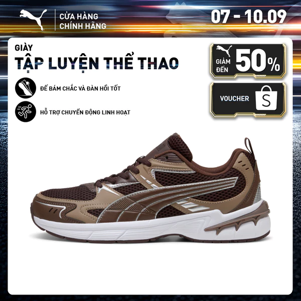 Giày Thể Thao PUMA Unisex Milenio tech 2000 Chocolate Fondue-Chestnut Brown-Totally Taupe Màu Nâu