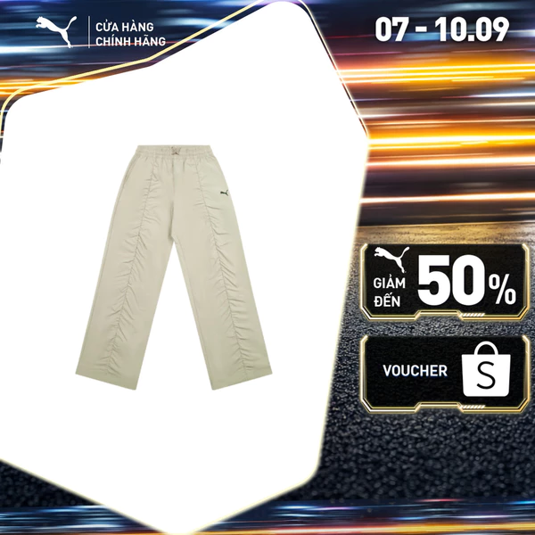 Quần Dài Thời Trang PUMA Nữ DARE TO Rushed Pants Lux Army Màu Xanh Lá