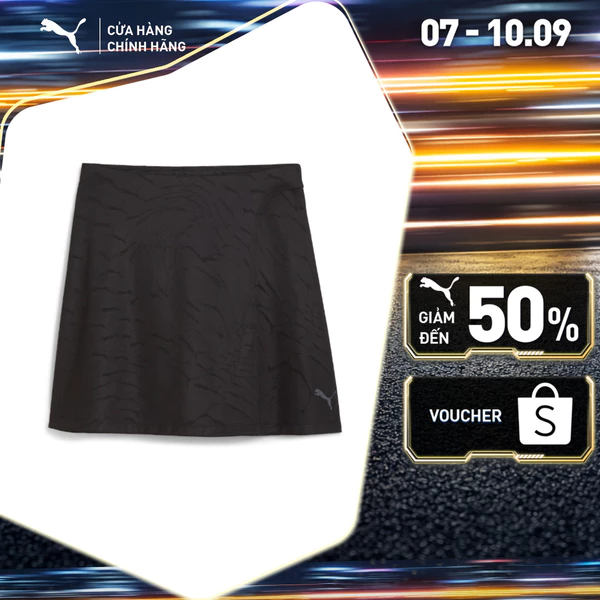 Váy Thời Trang PUMA Nữ DARE TO Raised Texture Skirt Black-AOP Màu Đen