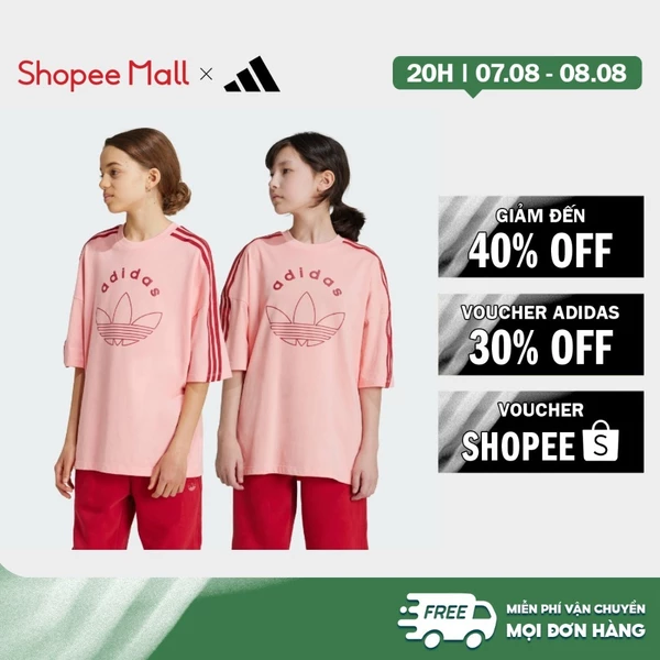 [Duy nhất 8.8 - VOUCHER 30%]adidas Lifestyle Graphic Tee Kids Unisex Pink IY9544