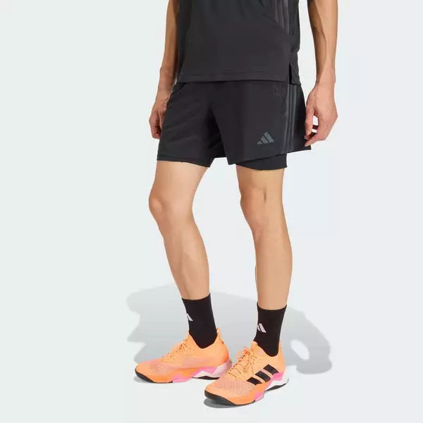 adidas Gym & Training QUẦN SHORT TẬP LUYỆN 2 TRONG 1 TECH ESSENTIALS Nam Đen KE9633