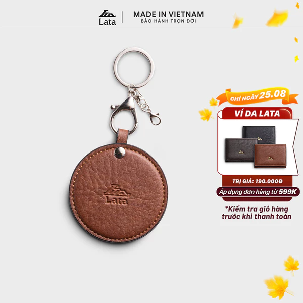 Ví Lata (Thời trang nữ nắp gập cỡ nhỏ - Ví móc khóa da MK8)