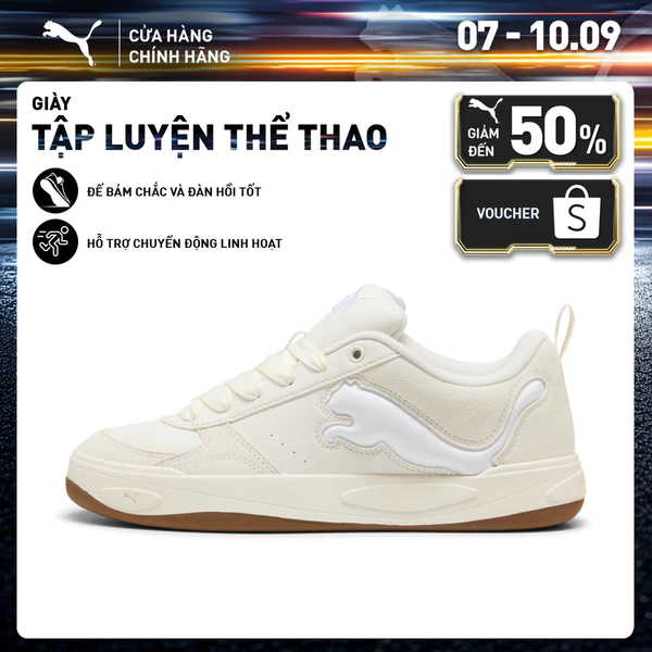 Giày Thể Thao PUMA Unisex Park Lifestyle II Cat Warm White Màu Trắng