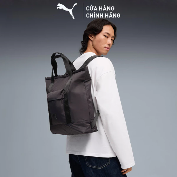 Balo Thể Thao PUMA Unisex ESSENTIALS Tote Backpack Black Màu Đen