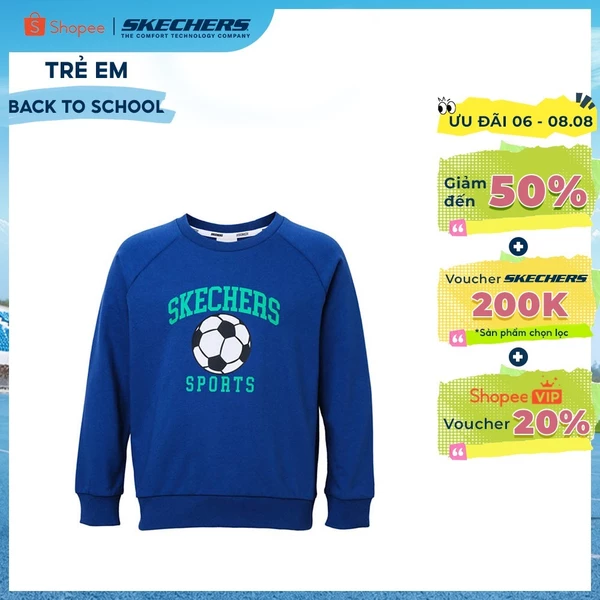 Áo Hoodie Bé Trai Skechers Soccer Team Pullover - SL324B640-00SA Online Sale