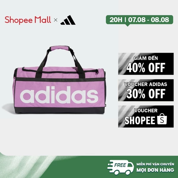 [Duy nhất 8.8 - VOUCHER 30%]adidas Phong cách sống Túi Duffel Linear Essentials Cỡ Trung Unisex Màu tím IZ1898