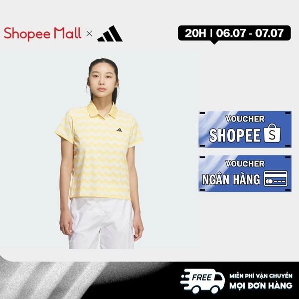 adidas Đánh gôn ÁO NGẮN TAY CLIMACOOL ALL OVER PRINT Nữ trắng KB4751