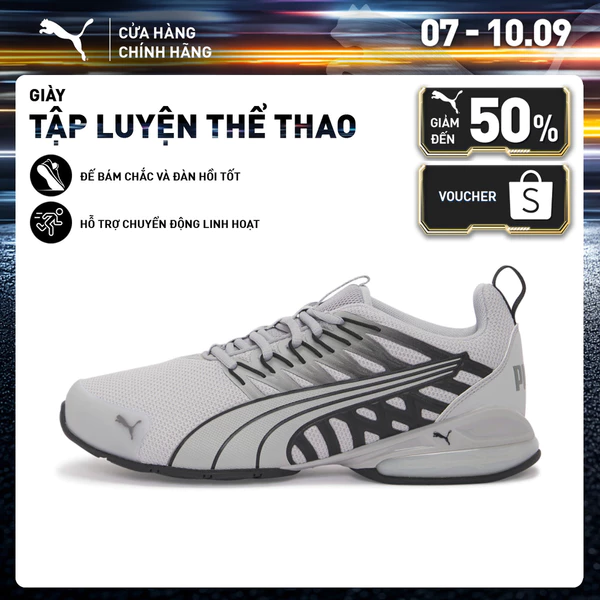 Giày Thể Thao PUMA Nam Voltaic Evo Wide Gray Echo-Black Màu Xám