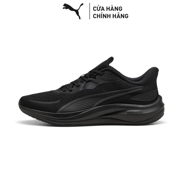 Giày Chạy Bộ PUMA Unisex Skyrocket Lite 2 Black-Matte Silver Màu Đen