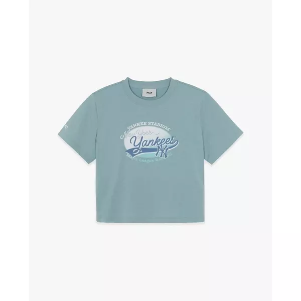 MLB - Áo croptop nữ cổ tròn tay ngắn Vintage Graphic 3FTSX0663-50MTL