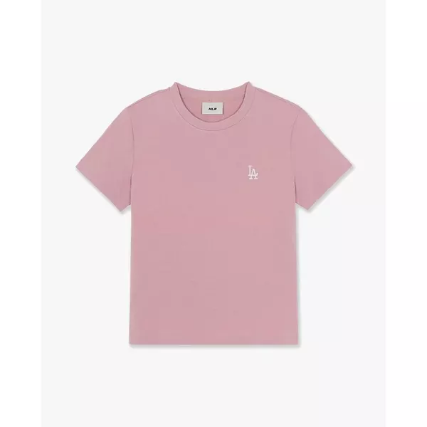 MLB - Áo thun nữ cổ tròn tay ngắn Basic Small Logo_3FTSB0164-07PKM