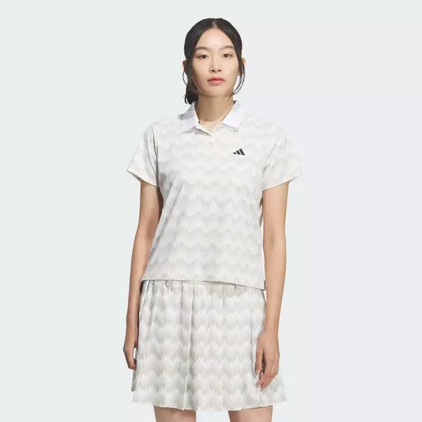 adidas Đánh gôn ÁO NGẮN TAY CLIMACOOL ALL OVER PRINT Nữ trắng KA4305