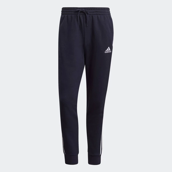 adidas Phong cách sống Quần Ống Côn Vải Thun Da Cá 3 Sọc Essentials Nam Màu xanh da trời GK8888