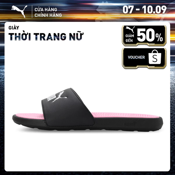Dép Quai Ngang Thời Trang PUMA Nữ Cool Cat 2.0 Wns Black-White-Pale Pink Màu Đen