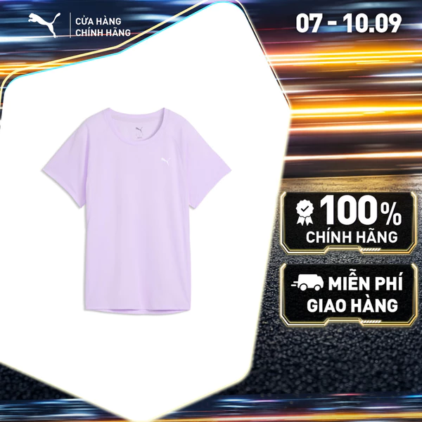 Áo Thun Chạy Bộ PUMA Nữ RUN VELOCITY TEE W (POLY) Light Lavender Màu Tím