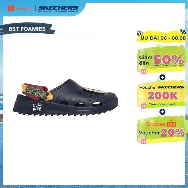 Giày Clog Nam Skechers Demon Slayer Foamies Surge - 802032-NVY