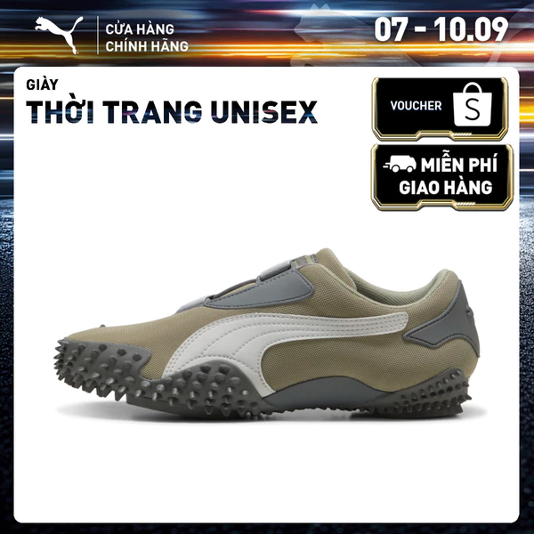 Giày Thời Trang PUMA Unisex Mostro OG Prime Lux Army-Glacial Gray Màu Xanh Lá
