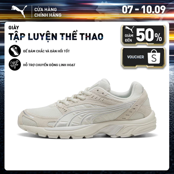 Giày Thể Thao PUMA Unisex C25K Vapor Gray-Feather Gray-Silver Màu Xám