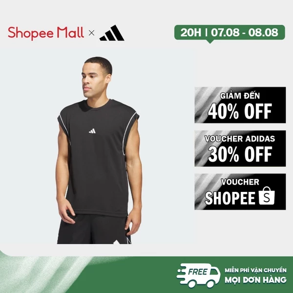 [Duy nhất 8.8 - VOUCHER 30%]adidas Bóng rổ Áo Tank Top Không Tay adidas Basketball All-World Nam Đen JN4722