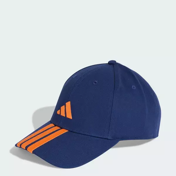 adidas Phong cách sống Mũ Bóng Chày Logo Mới 3 Sọc Unisex Màu xanh da trời KE5877