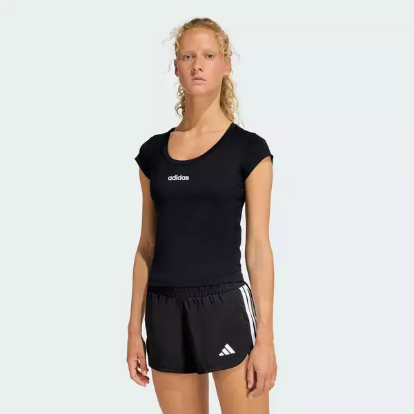 adidas Gym & Training Hyperglam Baby Tee Women Black KC7676