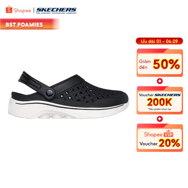 Giày Clog Nam Skechers Foamies GOwalk 7 Ambition - 243283-BKW Online Sale