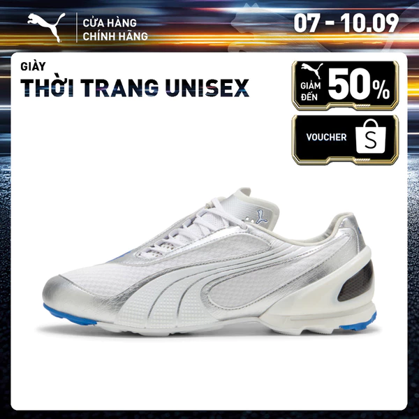 Giày Thời Trang PUMA Unisex V-S1 Metallic White-Silver Màu Trắng