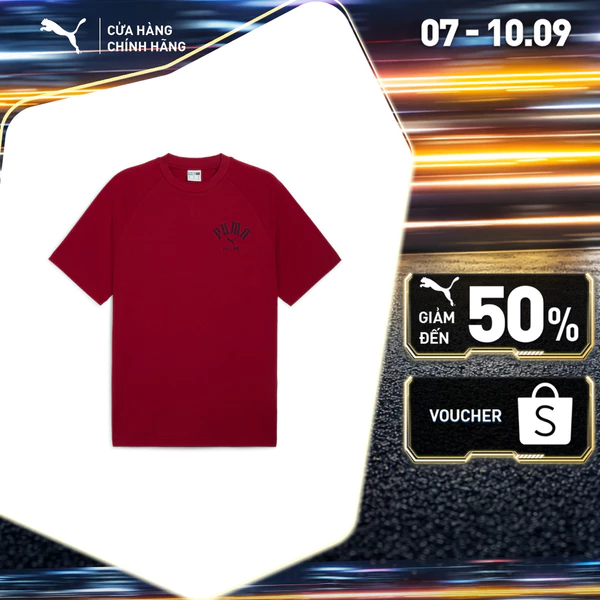 Áo Thun Thời Trang PUMA Nam CLASSICS Relaxed Graphic Tee Intense Red Màu Đỏ