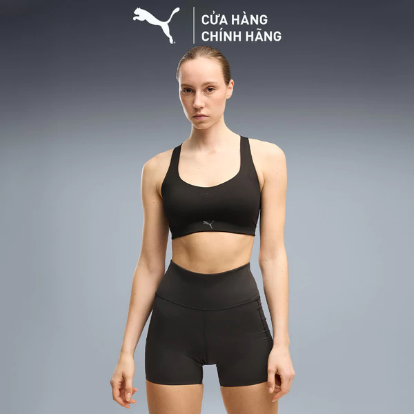 Áo Ngực Thể Thao Tập Luyện PUMA Nữ PWRMODE BRA - HIGH Black Màu Đen