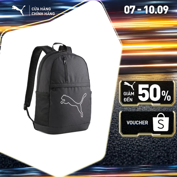 Balo Thời Trang PUMA Unisex PLUS Backpack Black Màu Đen