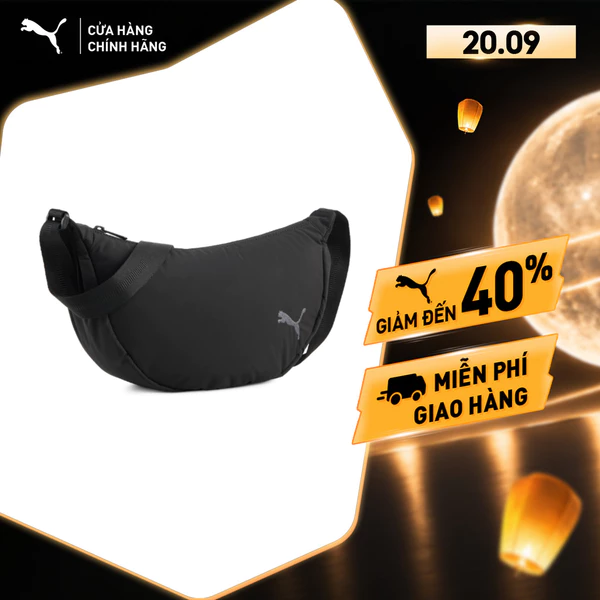 Túi Thời Trang PUMA Nữ HER Half Moon Bag Black Màu Đen