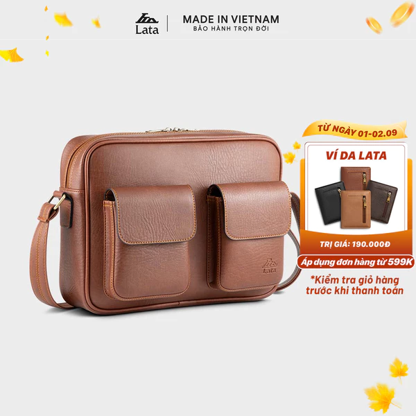 Túi Lata (Thời trang nam công sở tiện lợi - Túi đeo chéo da TN36)