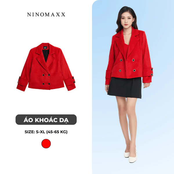 Áo Khoác Dạ Nữ Dáng Ngắn N&M Thương Hiệu NINOMAXX 2207030