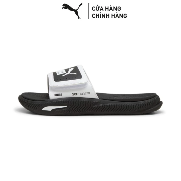 Dép Quai Ngang PUMA Unisex SoftridePro Slide 24 V White-Black Màu Đen