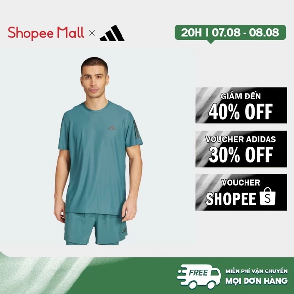 [Duy nhất 8.8 - VOUCHER 30%]adidas Chạy Áo Thun Own the Run Nam màu xanh lá JW9799