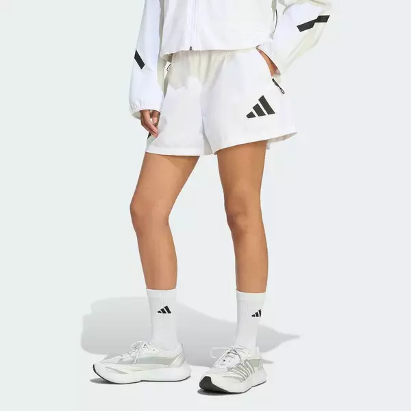 adidas Phong cách sống Quần Short Dệt adidas Z.N.E. Nữ trắng KG8538