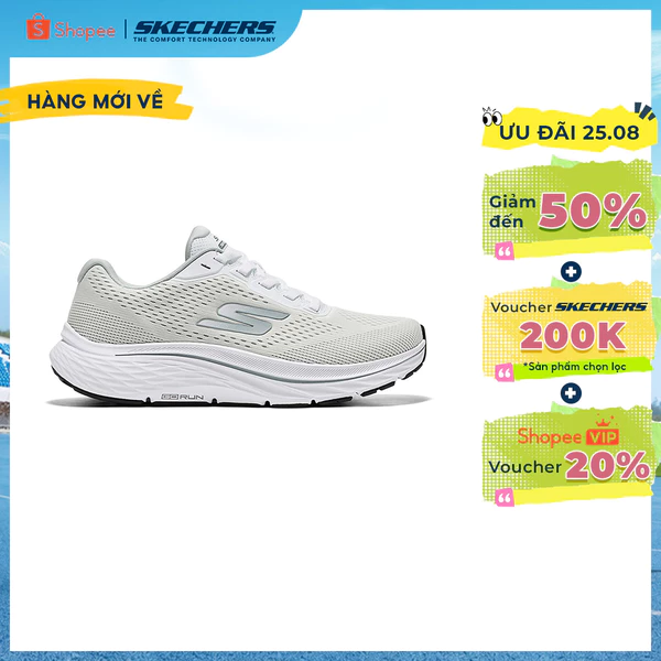 Giày Thể Thao Nam Skechers GOrun Consistent 3 Rushline Chạy Bộ Tập luyện - 221262-WGY Air-Cooled Goga Mat