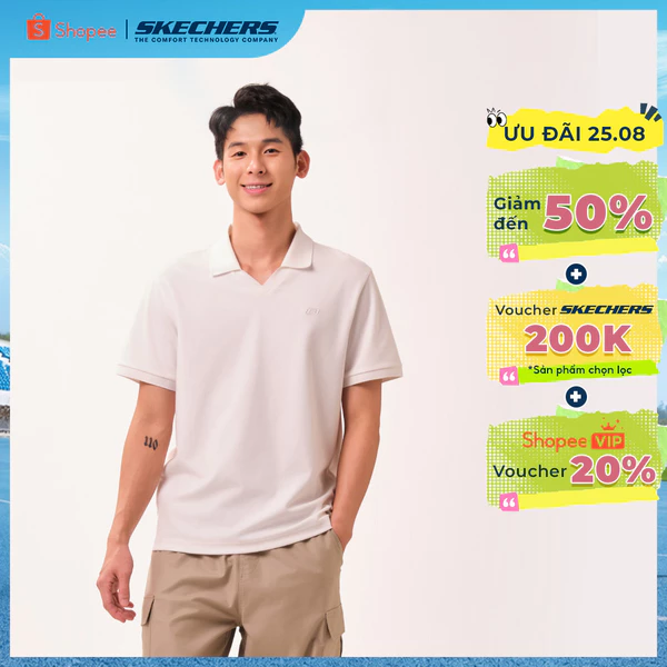 Polo Tee Nam Skechers Skechers Authentic Iconic Polo Tee - SL226M237-00QF