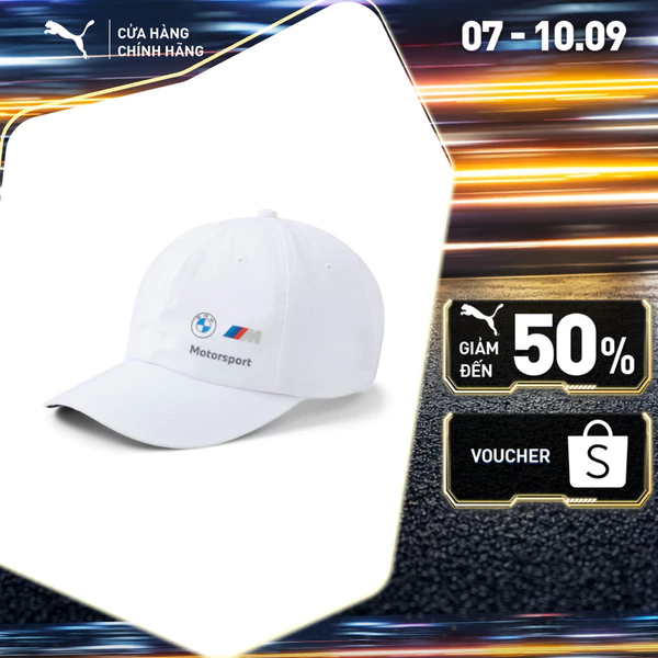 Nón Thời Trang PUMA Unisex Motosport MMS Heritage BB Cap White Màu Trắng