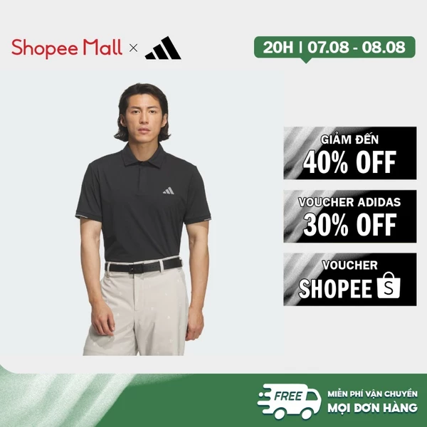 [Duy nhất 8.8 - VOUCHER 30%]adidas Đánh gôn ÁO POLO NGẮN TAY FLAGSHIP Nam Đen KB4827