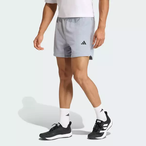 adidas Gym & Training Quần Short Tập Luyện Lưới D4T PrimeLift Essentials Nam Xám KE4850