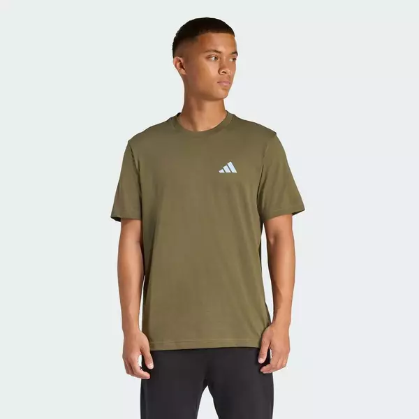 adidas Phong cách sống & Quần vợt ÁO THUN GRAPHIC ĐẠP XE ĐỊA HÌNH NGOÀI TRỜI Nam màu xanh lá KB2537