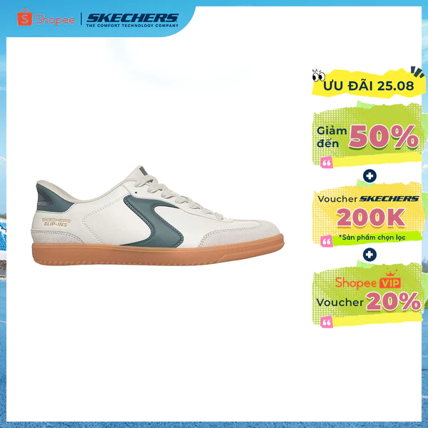 Giày Thể Thao Nam Skechers Slip-ins Court Classics Hotshot Relego - 254156-LGBL Air-Cooled Memory Foam