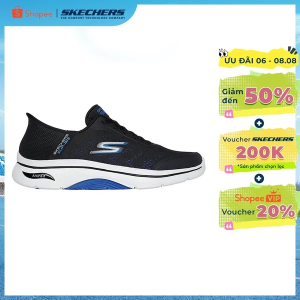 Giày Thể Thao Nam Skechers Slip-ins GOwalk Arch Fit 2.0 Simplicity 2.5 Đi Bộ - 216604-BKBL APMA